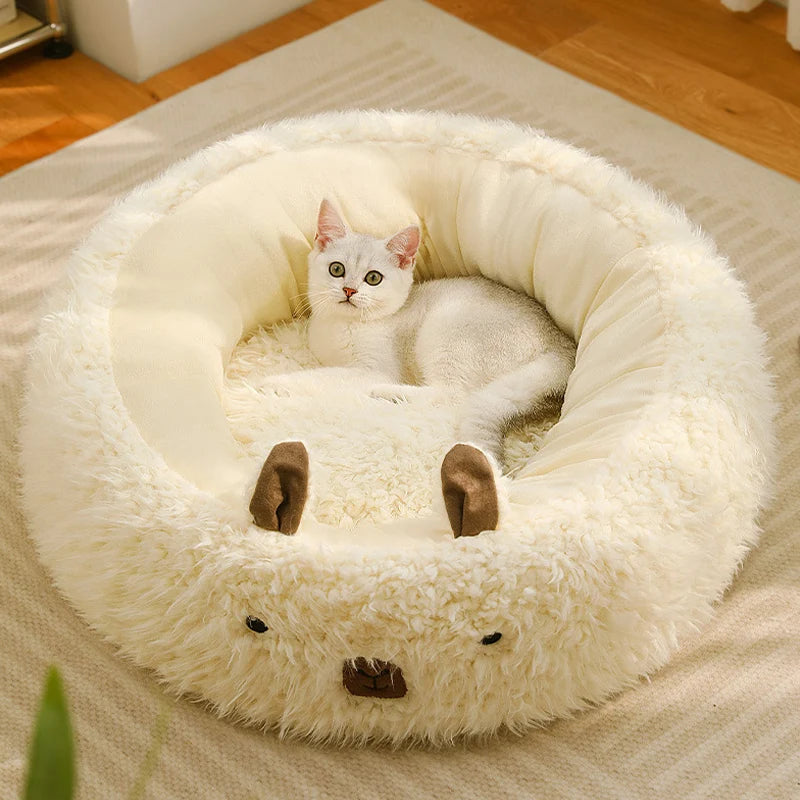Nehvik-Eco Luxe Calming Pet Bed Alpaca
