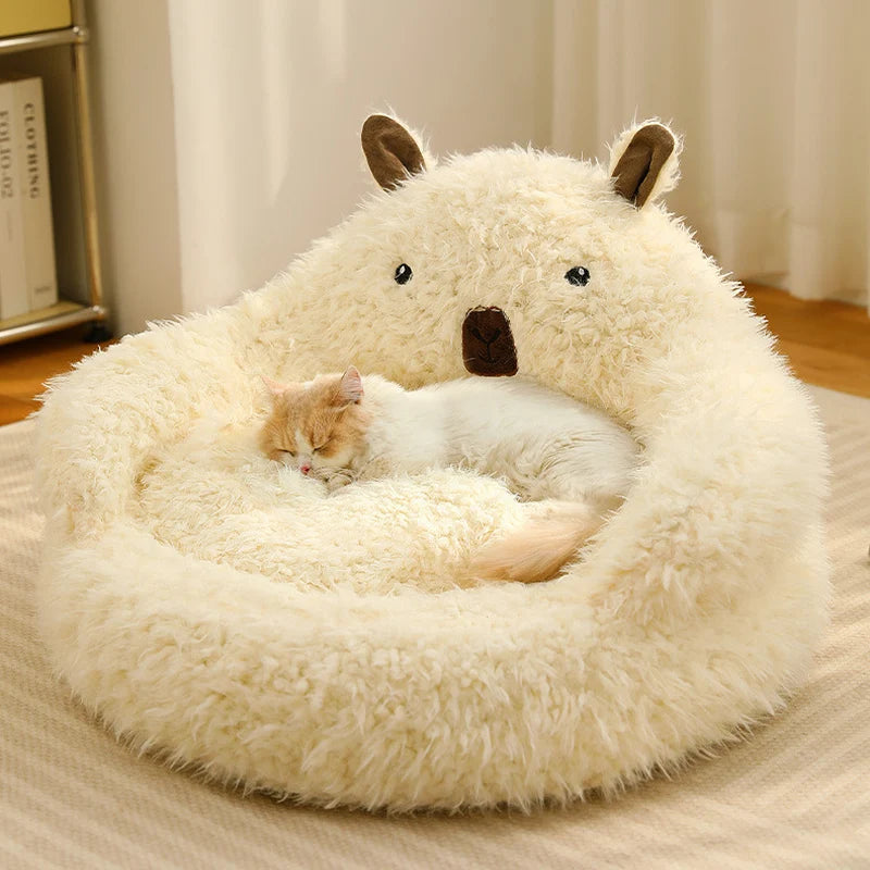 Nehvik-Eco Luxe Calming Pet Bed Alpaca